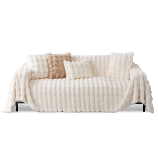 Pluszowe pokrowce na sofę